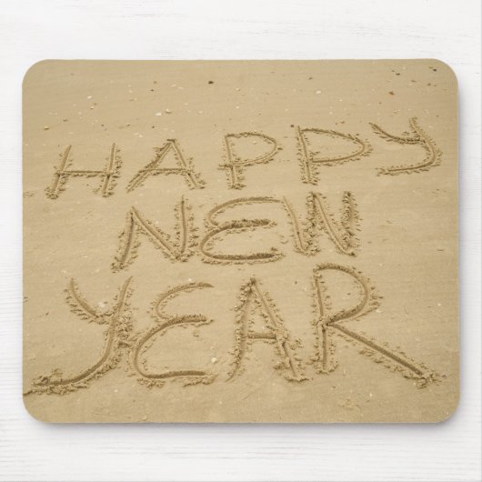 Frohes neues Jahr in Sand Mousepad (Vorne)
