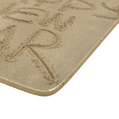 Frohes neues Jahr in Sand Schneidebrett (Ecke)