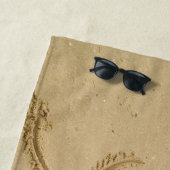 Frohes neues Jahr in Sand Strandtuch (Beispiel)