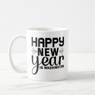 Frohes Neues Jahr in Washington-54688 Kaffeetasse