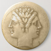 Frohes neues Jahr — Janus Coin Button (Vorderseite)