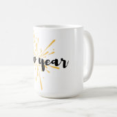 Frohes neues Jahr Kaffeepause Tasse (VorderseiteRechts)