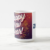 Frohes neues Jahr Kaffeetasse (Mittel)