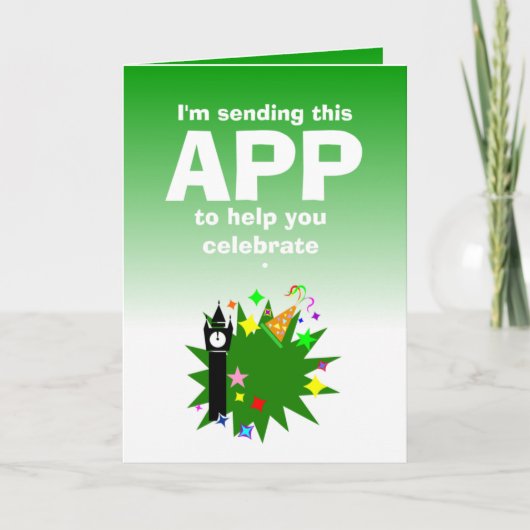 Frohes neues Jahr Karte (Vorderseite)