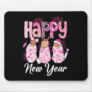 Frohes neues Jahr Labor & Entbindung L&amp;d Krank Mousepad