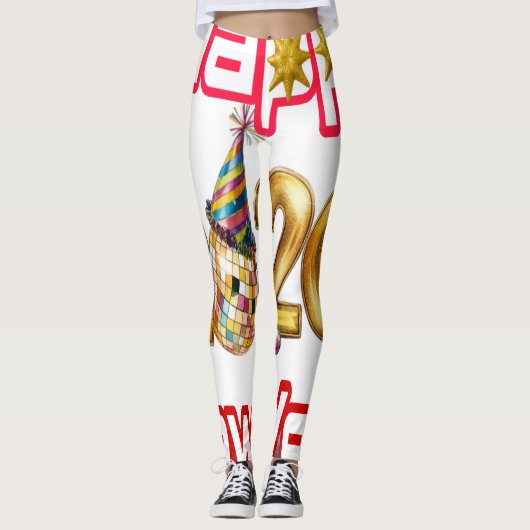Frohes neues Jahr Leggings (Vorderseite)
