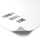 Frohes Neues Jahr - minimalistic typography poster (Ecke)