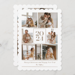 Frohes neues Jahr mit der Freude an der Familienur Feiertagskarte