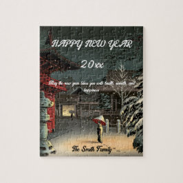 Frohes neues Jahr mit Koitsus Schnee bei Nezu Shri Puzzle