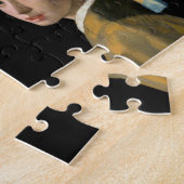 Frohes neues Jahr mit Mädchen mit Perlenohrring Puzzle (Seite)