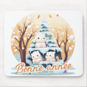 Frohes neues Jahr Mousepad (Vorne)