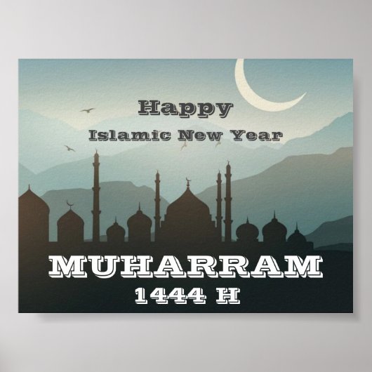Frohes neues Jahr Muharram 1444 H Poster (Vorne)