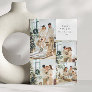 Frohes Neues Jahr Multi-Foto-Collage mit benutzerd Feiertagskarte