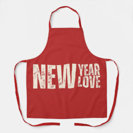 Frohes neues Jahr Neue Liebe 2024 Schürze