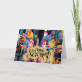 Frohes neues Jahr, NYC-Illustration, Karte (Vorderseite)