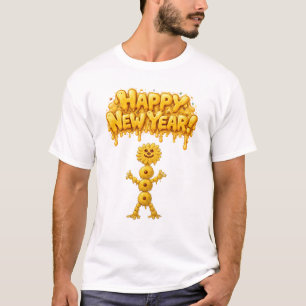 Frohes neues Jahr Ohrenschmalzmonster T-Shirt