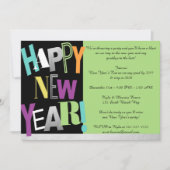 Frohes neues Jahr Party Einladung (Vorderseite)