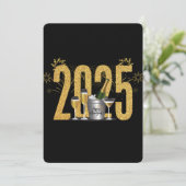 Frohes neues Jahr - Party Einladung (Stehend Vorderseite)