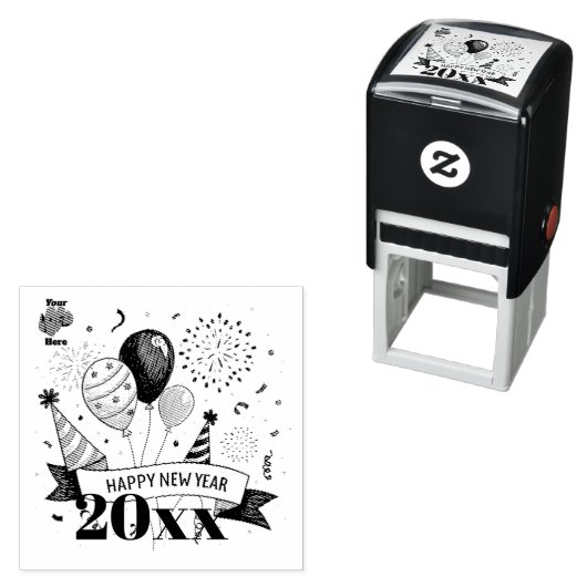 Frohes Neues Jahr Permastempel (Beispiel)