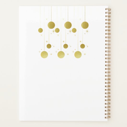 Frohes neues Jahr Planer (Rückseite)