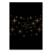 Frohes neues Jahr - Platzkarte Tischnummer (Rückseite)