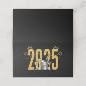 Frohes neues Jahr - Platzkarten (Außenseite Aufgefaltet)