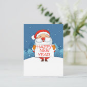 Frohes neues Jahr Postkarte (Stehend Vorderseite)