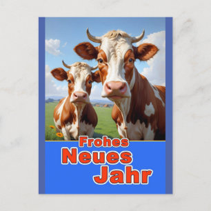 frohes neues jahr postkarte