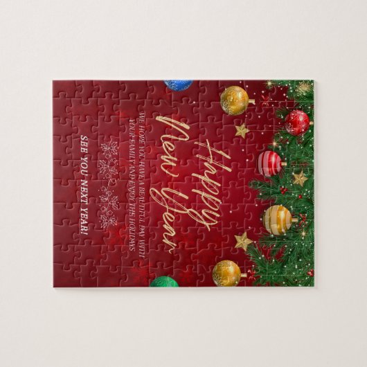 Frohes neues Jahr Puzzle (Horizontal)