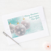 Frohes neues Jahr Rechteckiger Aufkleber (Umschlag)