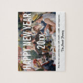 Frohes Neues Jahr / Renoir's Luncheon Boating Part Puzzle (Vertikal)