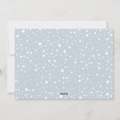 Frohes neues Jahr Schneefräßchen Foto Feiertagskarte (Rückseite)