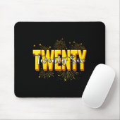 Frohes Neues Jahr Sechsundzwanzig Zwanzig Happy Ne Mousepad (Mit Mouse)