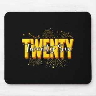 Frohes Neues Jahr Sechsundzwanzig Zwanzig Happy Ne Mousepad