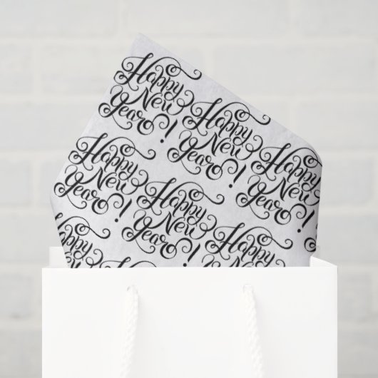 Frohes Neues Jahr  Seidenpapier (Geschenktüte)