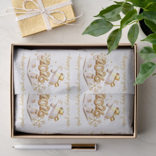 Frohes neues Jahr Seidenpapier (Geschenk)