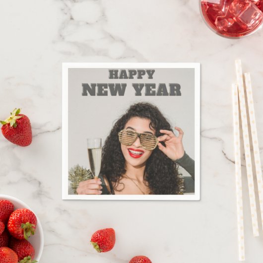 Frohes Neues Jahr Serviette (Beispiel)