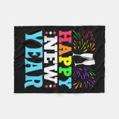 Frohes neues Jahr Shirt 2025 2026 Nye Shirt Männer Fleecedecke (Vorderseite (Horizontal))