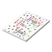 Frohes Neues Jahr, Silvesterfest-Muster Notizblock (Rotiert)