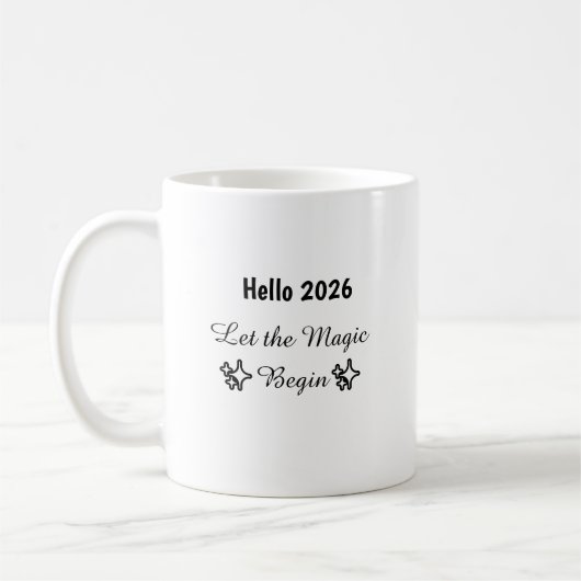 Frohes Neues Jahr Tasse (Links)