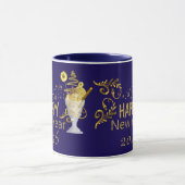 Frohes neues Jahr Tasse (Zentrum)