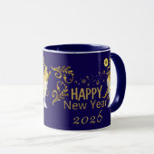 Frohes neues Jahr Tasse (VorderseiteRechts)