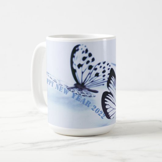 Frohes neues Jahr - Tasse 2024 (Vorderseite Links)