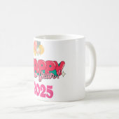 Frohes neues Jahr Tasse 2025 (VorderseiteRechts)