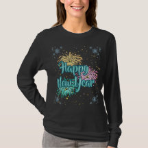 Frohes Neues Jahr Typografie-Feier T-Shirt
