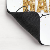 Frohes neues Jahr Typografie Gold Briefe Neues Jah Mousepad (Ecke)
