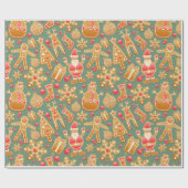 Frohes neues Jahr und gesegnet verpacken Papier Geschenkpapier (Flach)