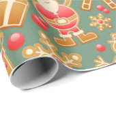 Frohes neues Jahr und gesegnet verpacken Papier Geschenkpapier (Rolleneckpunkt)