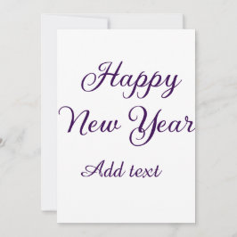 Frohes neues Jahr violeth Schrift einfach minimali Feiertagskarte