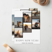 Frohes neues Jahr Von der Browns Card Mitteilungskarte (Vorderseite/Rückseite Beispiel)